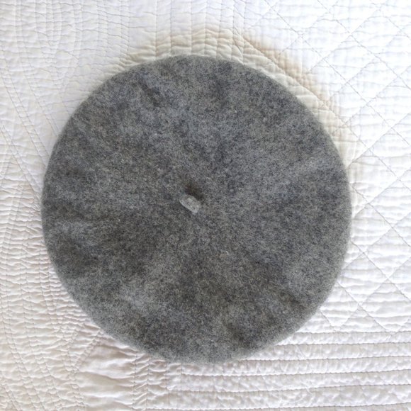 Jessica Accessories - Grey 100% Wool Beret